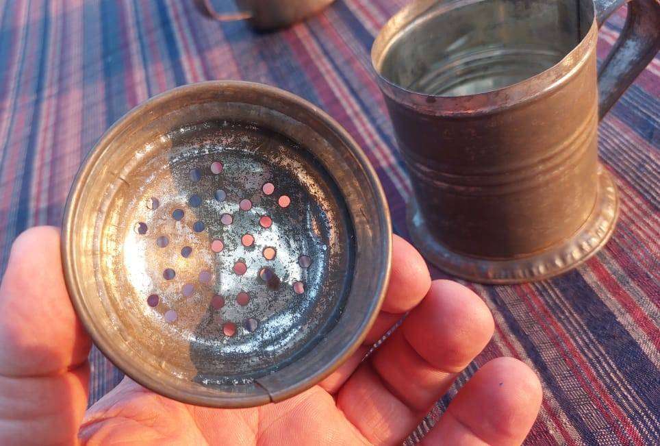 Antique Steel Cup, Scoop and Shaker - Rarely Seen Items Nowadays