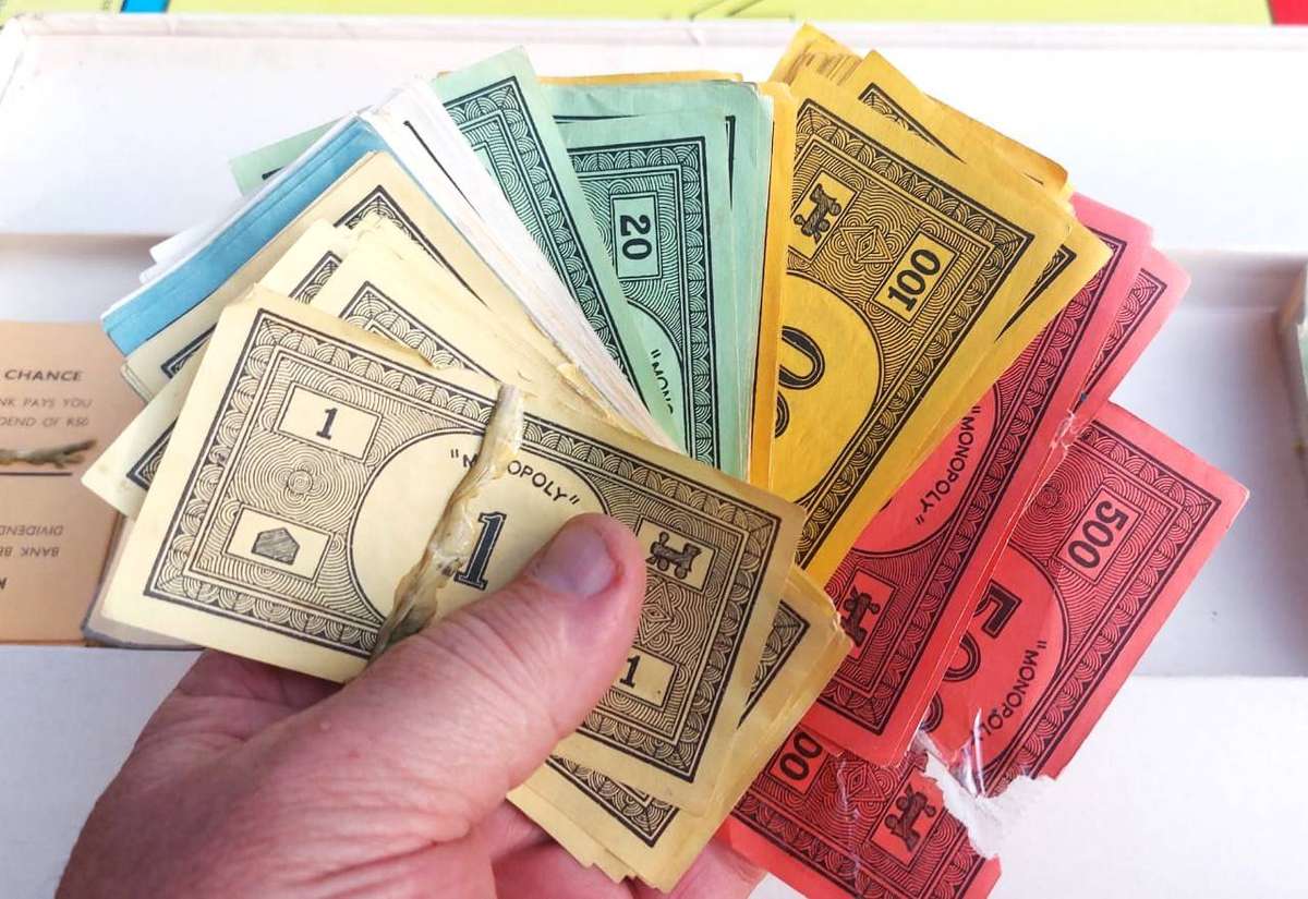 Waddington 1970s Monopoly Eng / Afr Made in SA Red Box Edition Complete