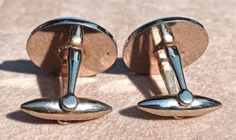 Wedgwood Blue Jasperware Cupid Sharpening his Arrows Cufflinks 1960s