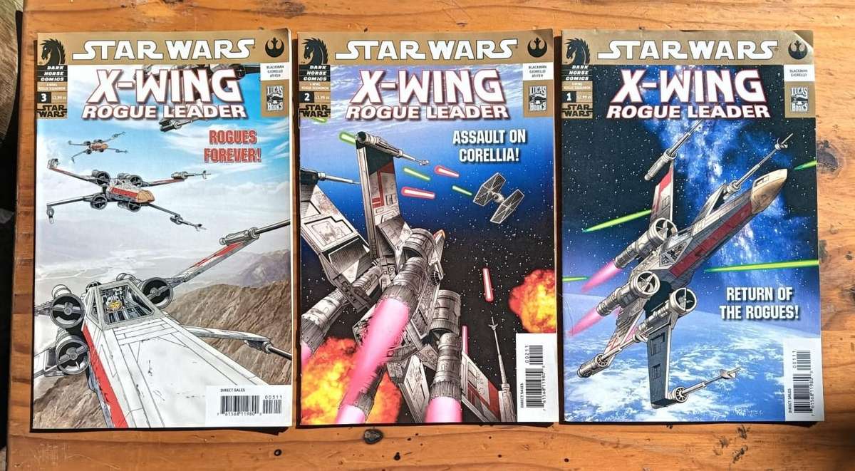 Star Wars Dark Horse 2005 X-Wing Rogue Leader Comic Series Complete No 1 to 3 In Excellent Condition