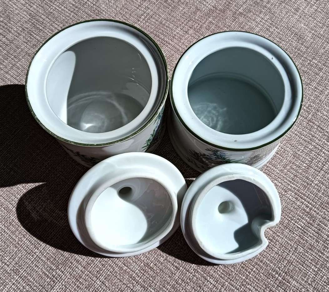 WIESENTHAL GERMANY HERB GARDEN ROSEMARY PORCELAIN CONTAINERS