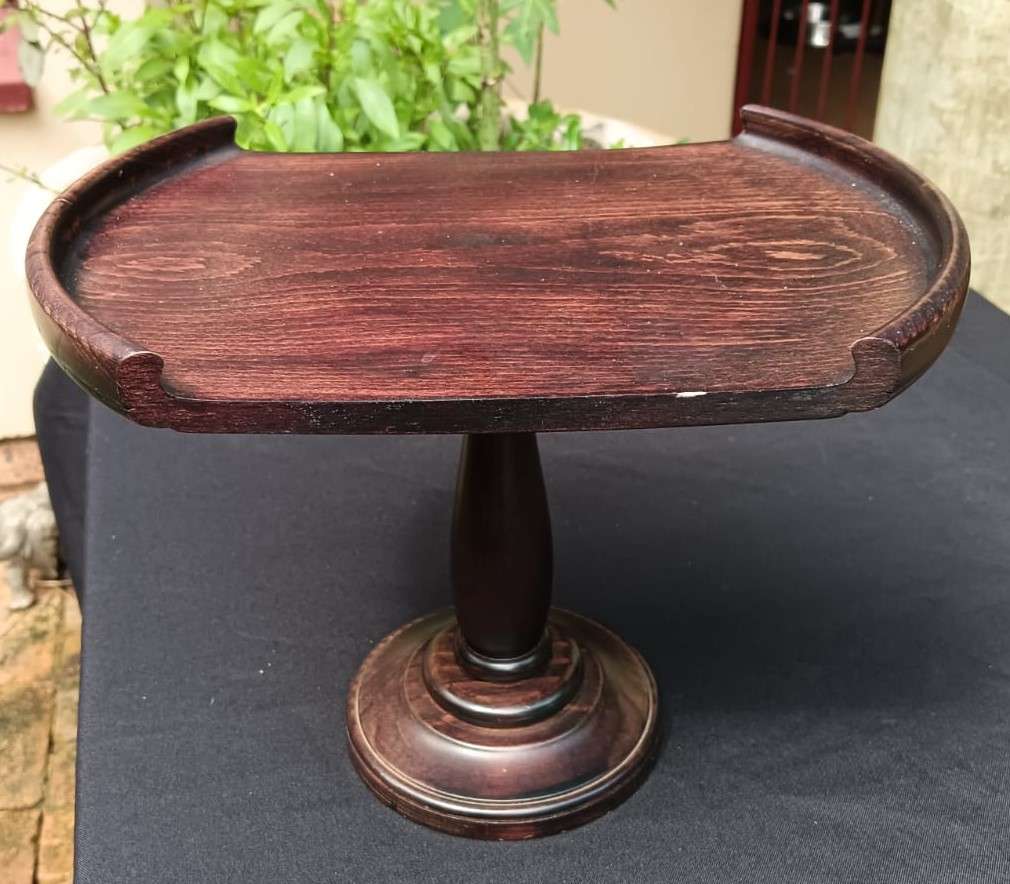 Wooden Cake or Cookbook or Planter Stand 22cm High 30cm Wide