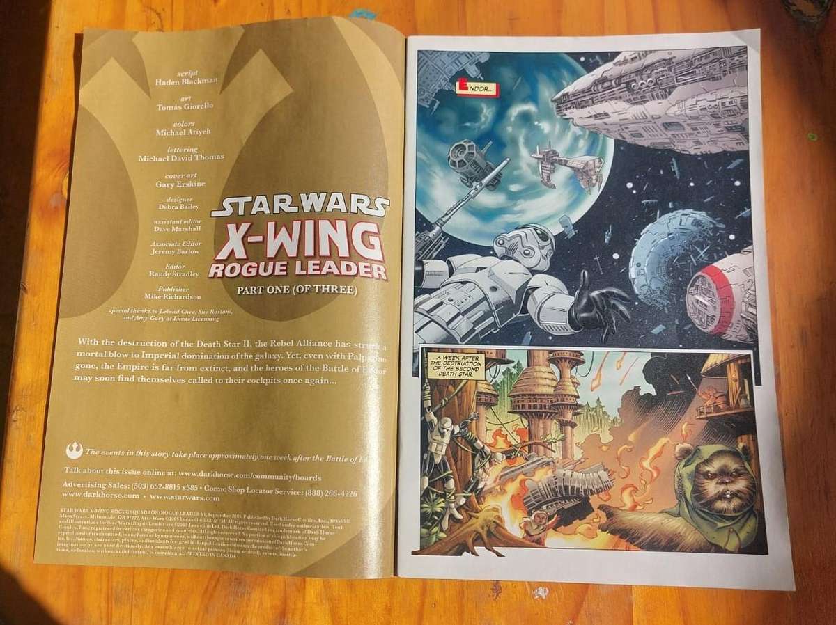 Star Wars Dark Horse 2005 X-Wing Rogue Leader Comic Series Complete No 1 to 3 In Excellent Condition