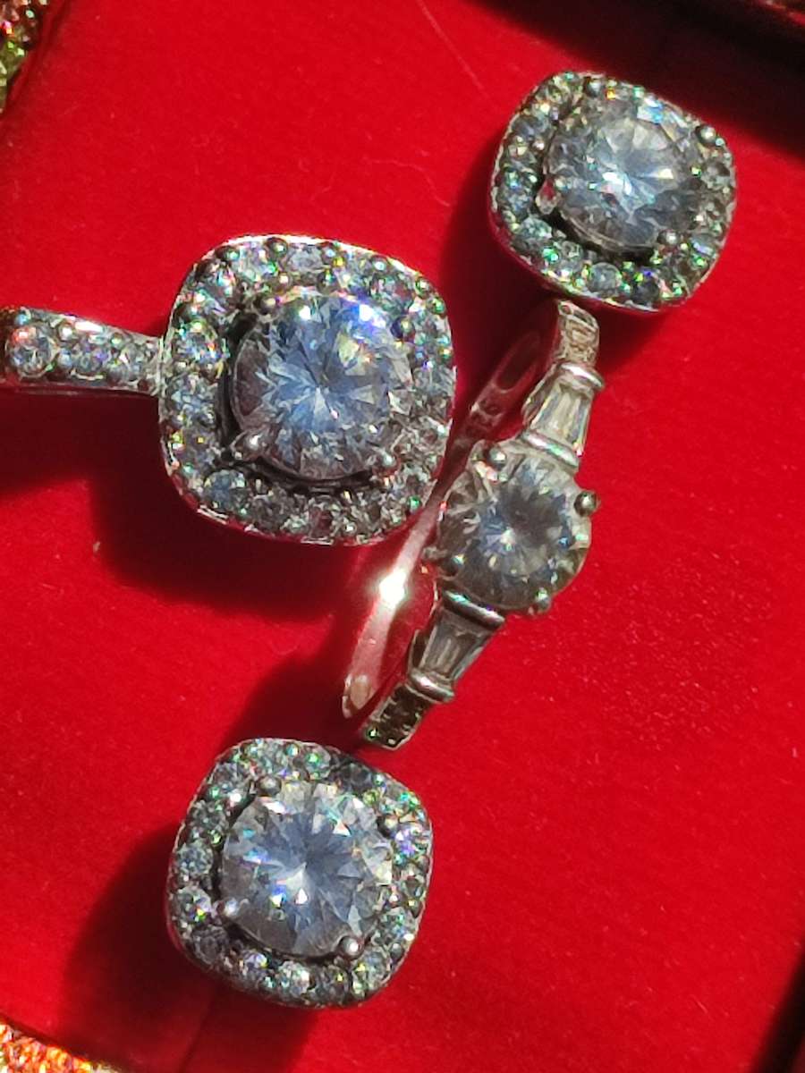 Sterling Designer Full Jewel Set