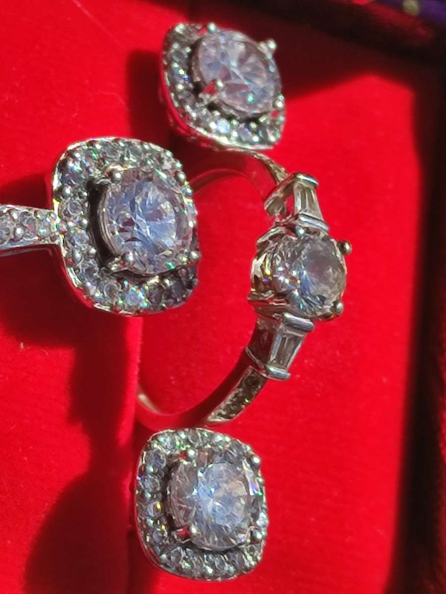 Sterling Designer Full Jewel Set