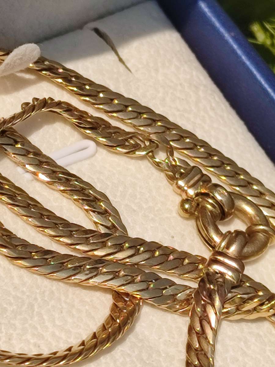 9ct Gold 4mm Signoretti Snake Necklace