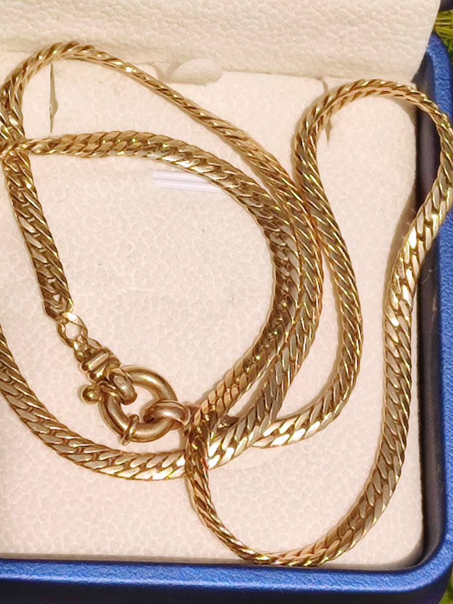 9ct Gold 4mm Signoretti Snake Necklace