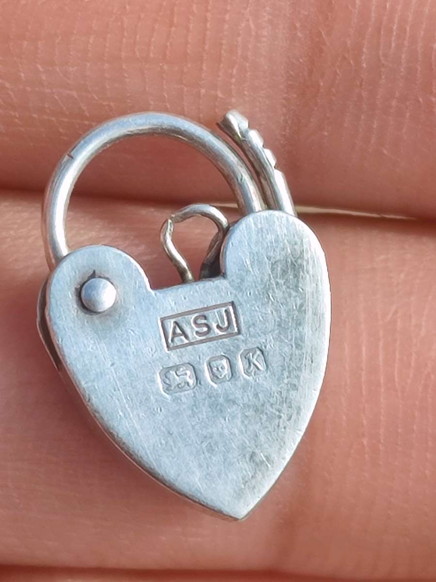 British Hallmarked Sterling Padlock Charm