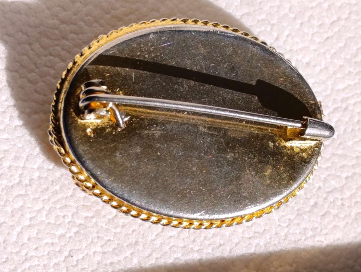 Flower Bouquet Micro Mosaic Brooch