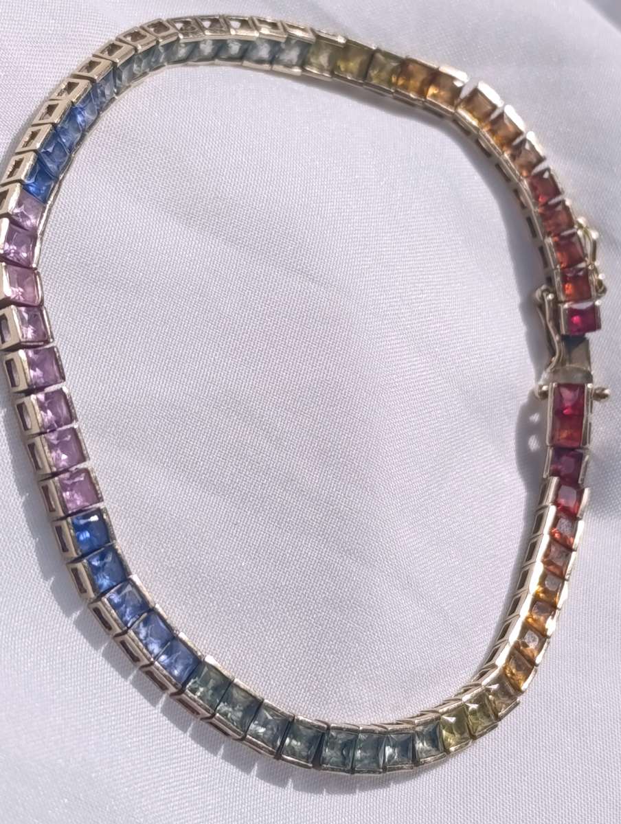 Rare Estate Find 14K Sapphire Bracelet