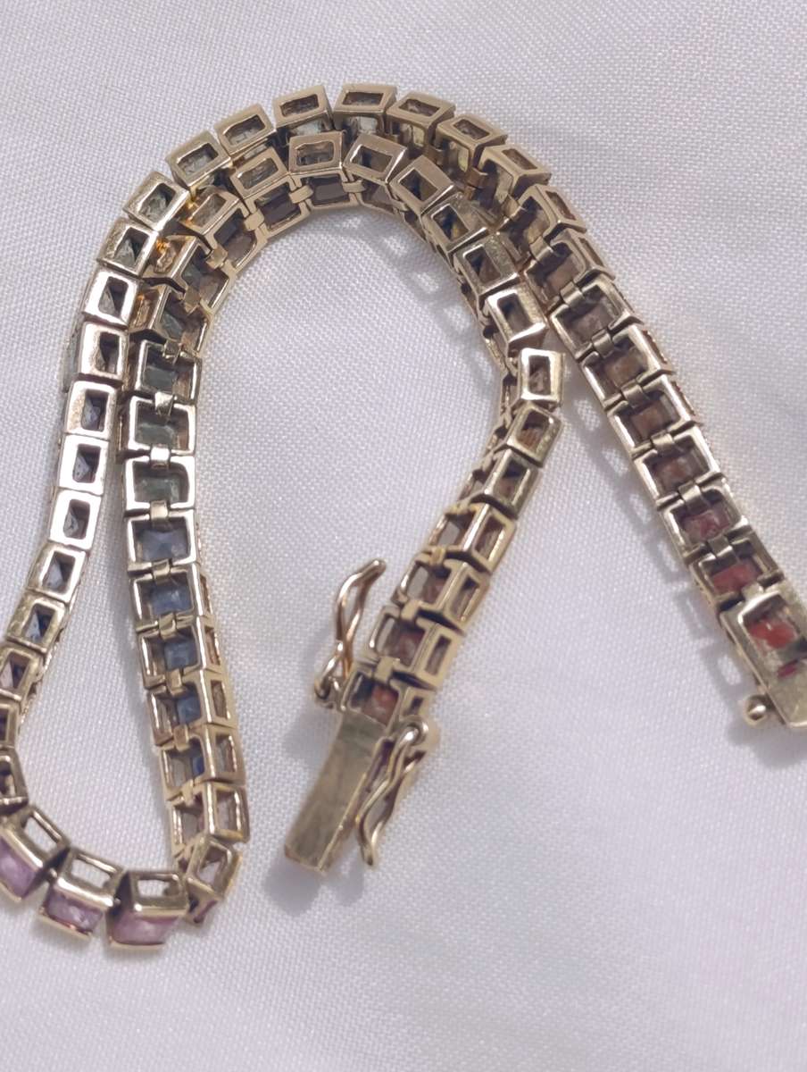 Rare Estate Find 14K Sapphire Bracelet