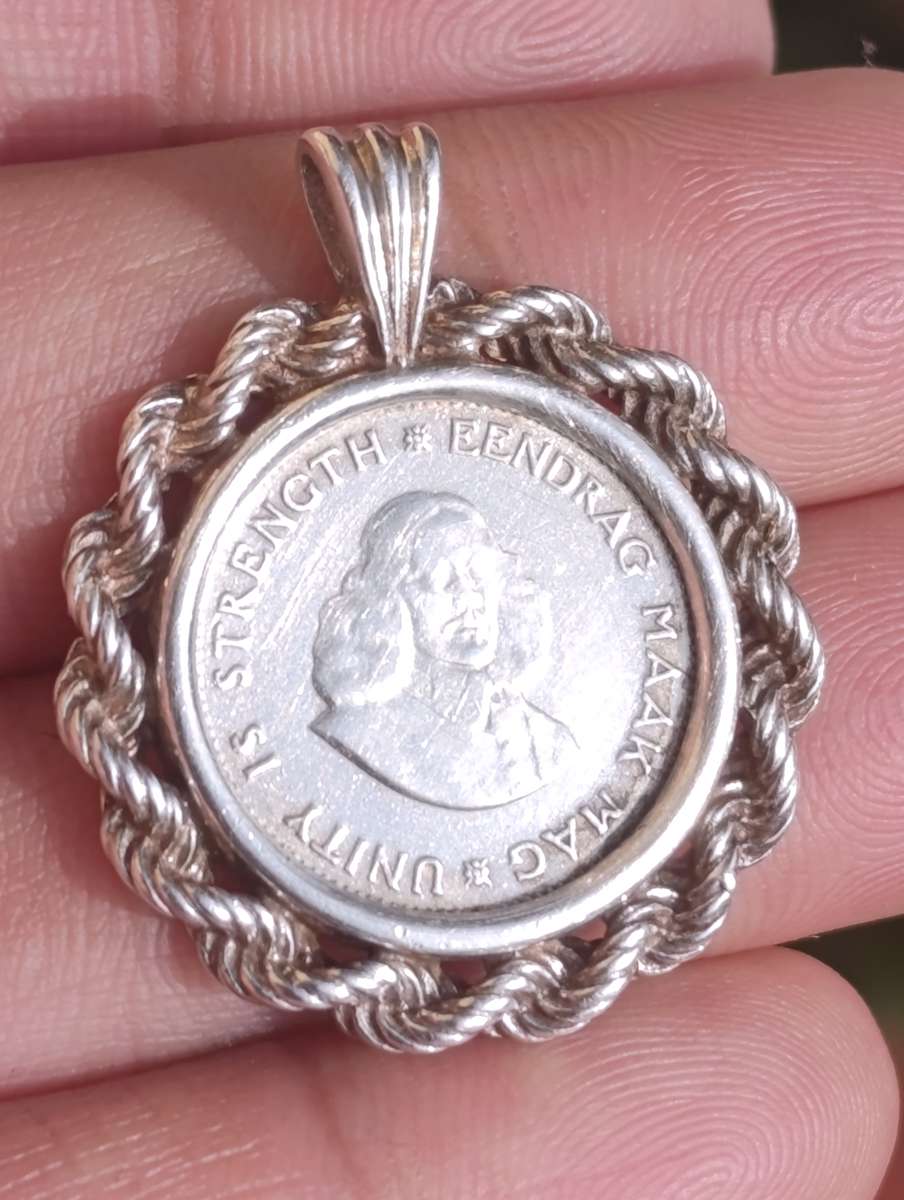 Sterling Silver 1962 Coin Pendant