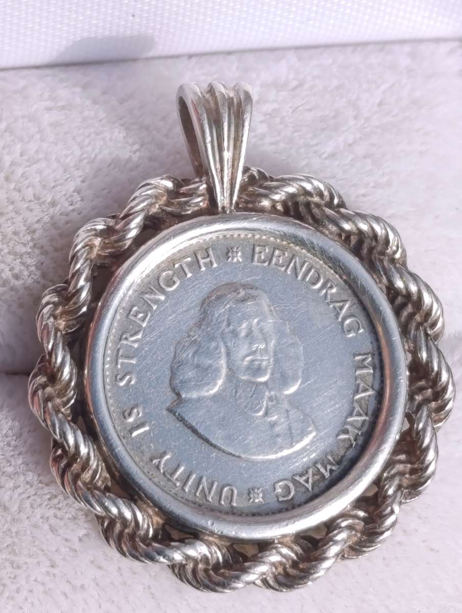 Sterling Silver 1962 Coin Pendant