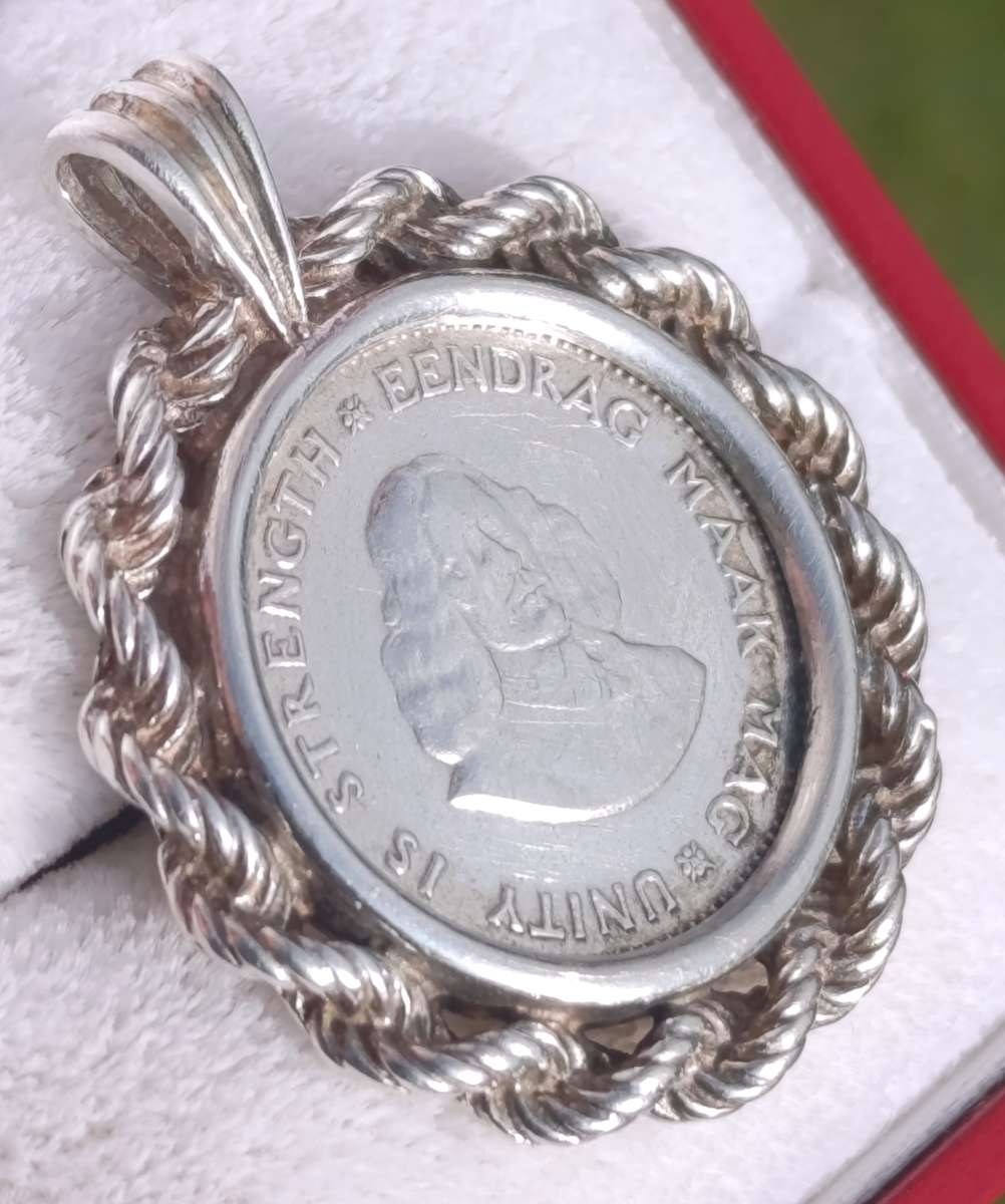 Sterling Silver 1962 Coin Pendant
