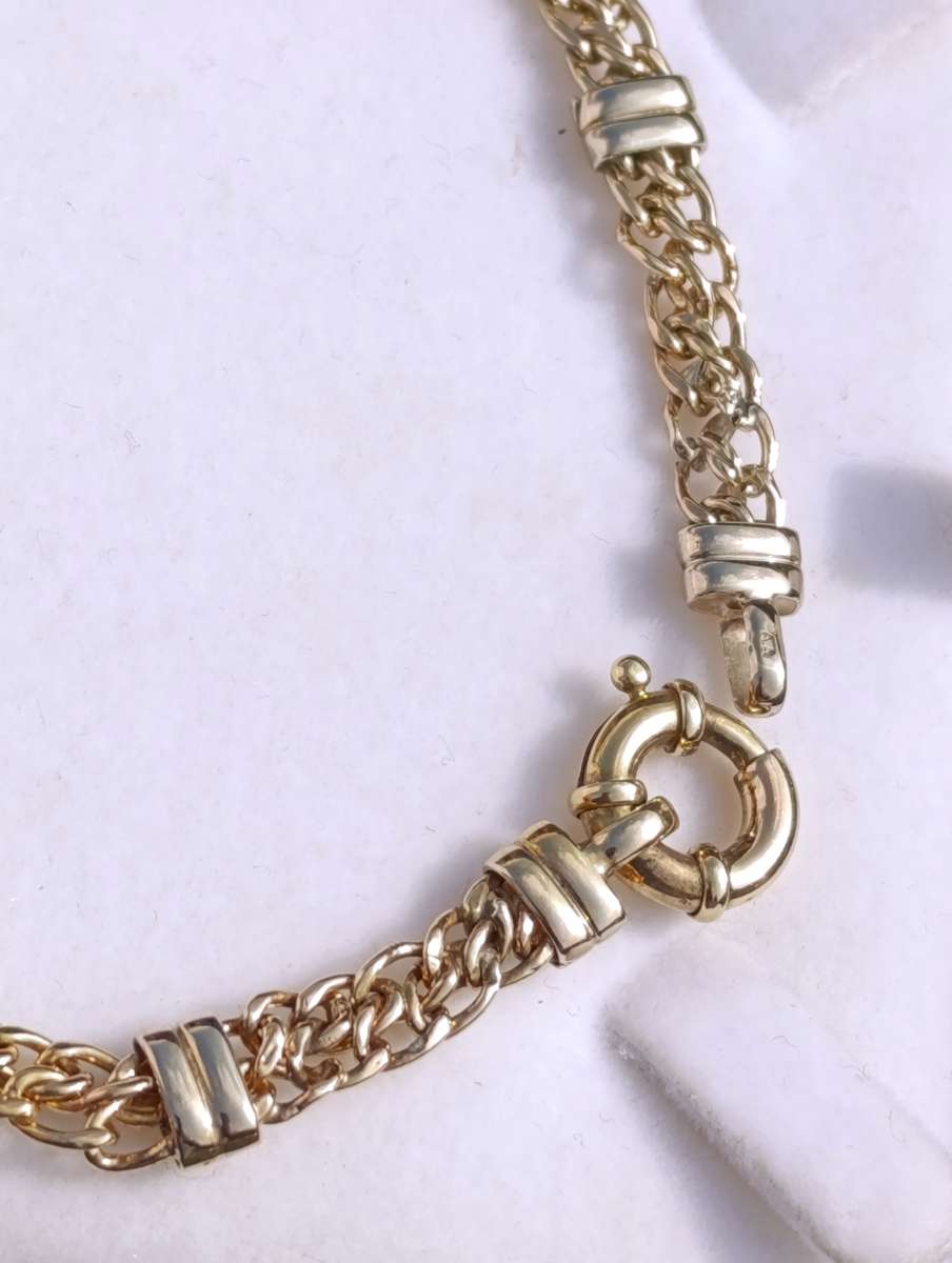 9ct Gold Vintage 6MM Signoretti Clasp Necklace