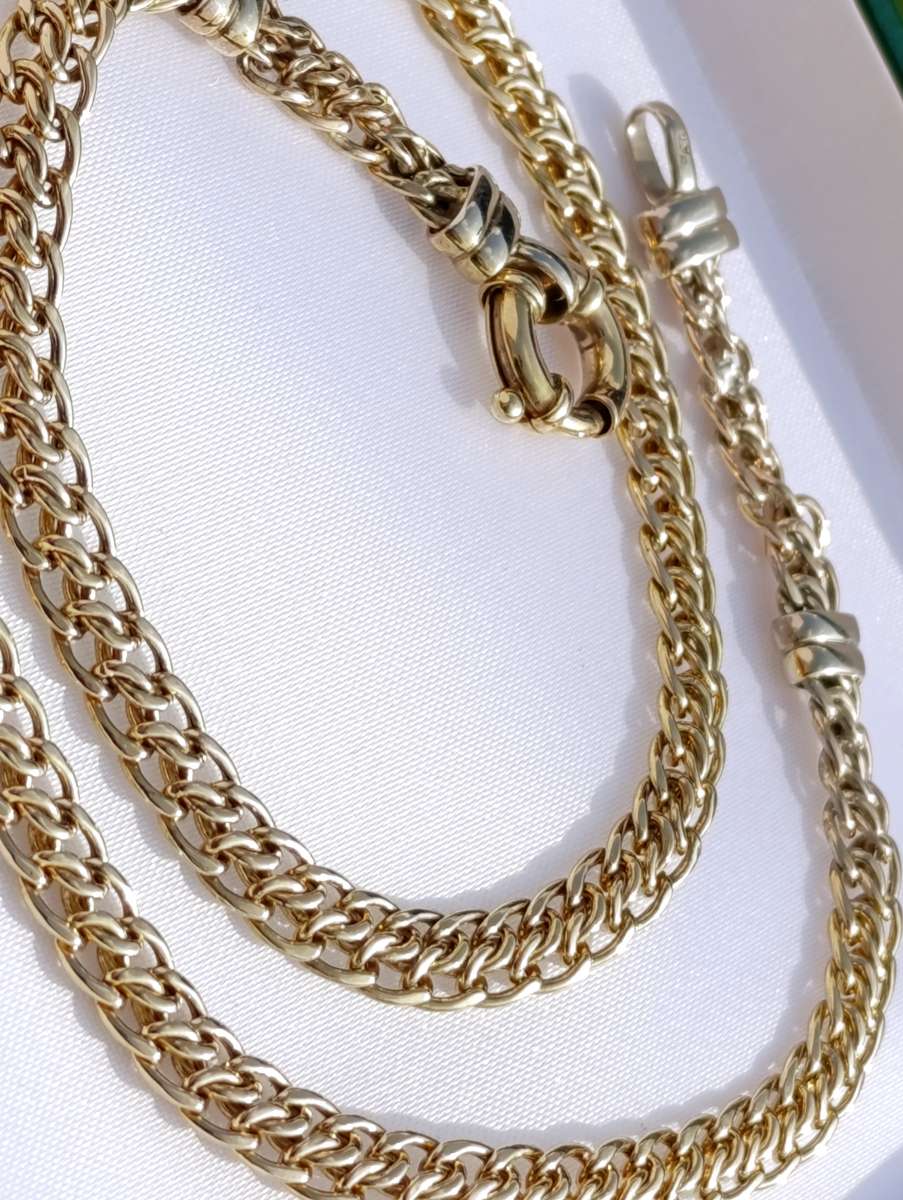 9ct Gold Vintage 6MM Signoretti Clasp Necklace