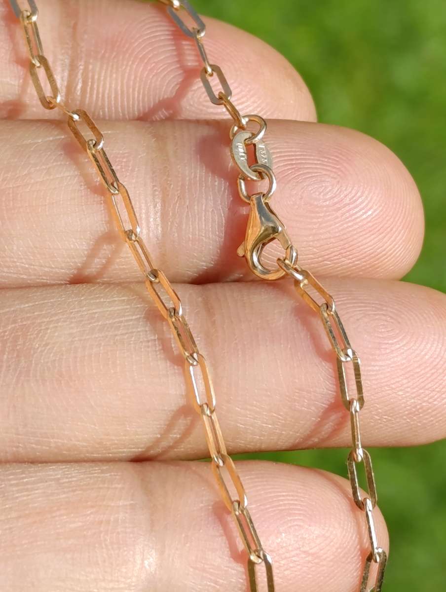 9ct Gold Paperclip Bracelet