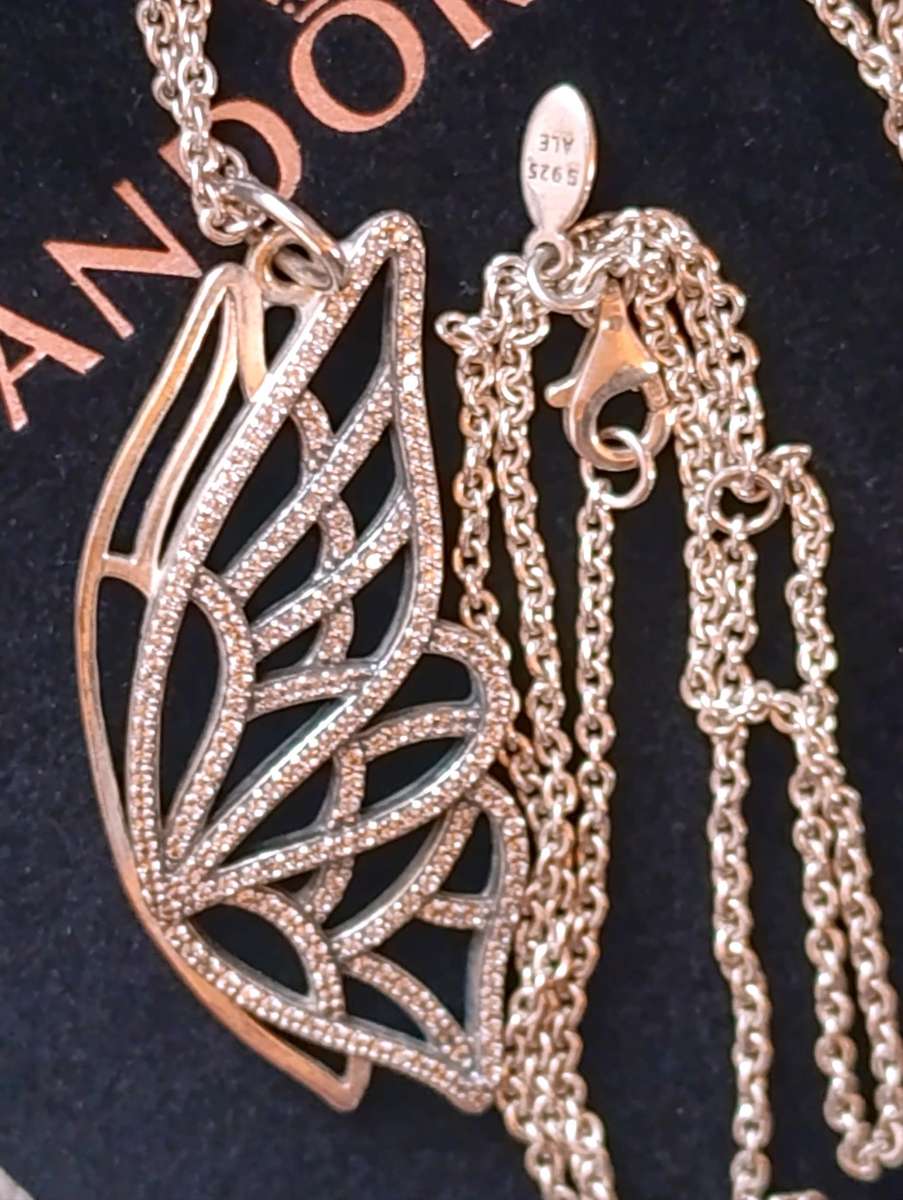 Pandora Large Butterfly Wing Necklace