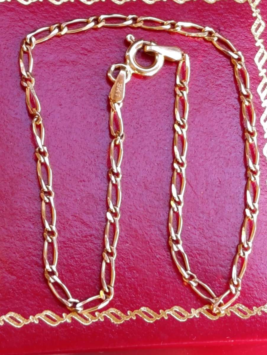 9ct Gold 2MM Vintage Bracelet
