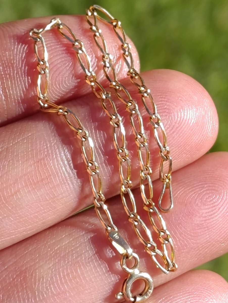 9ct Gold 2MM Vintage Bracelet