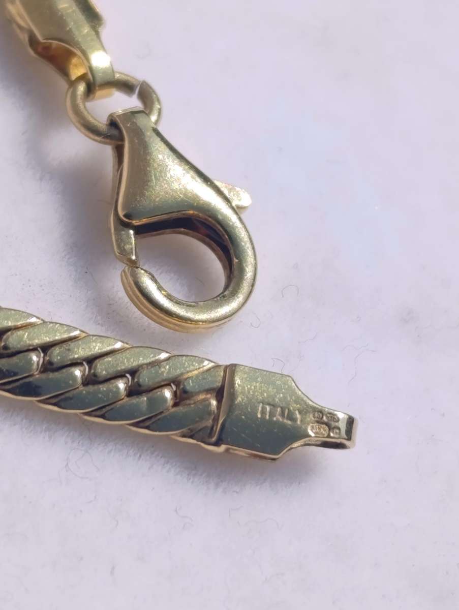 Estate 9ct Designer Snake Necklace