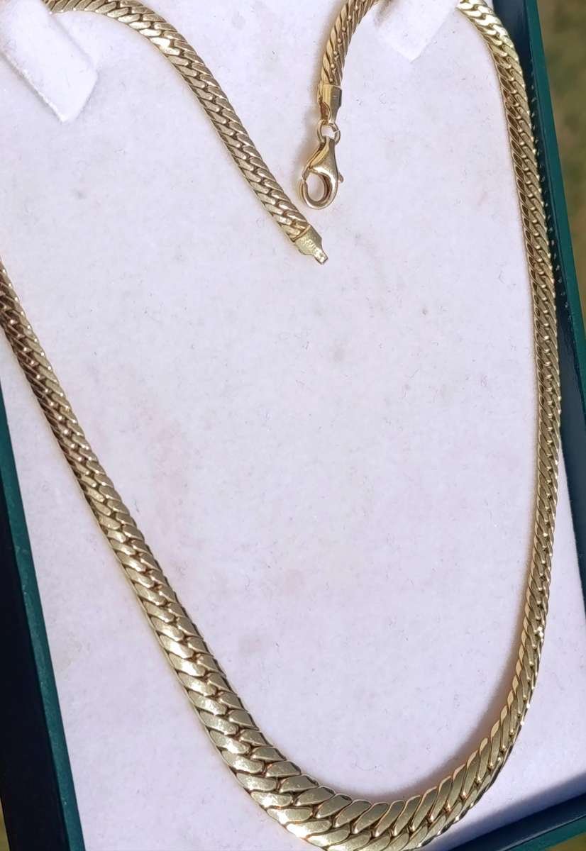 Estate 9ct Designer Snake Necklace