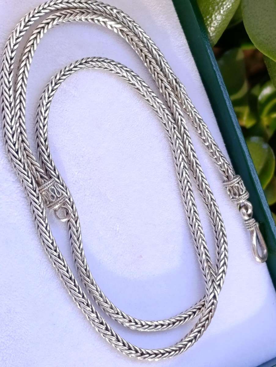 Sterling Vintage 3MM Wheat Link Chain