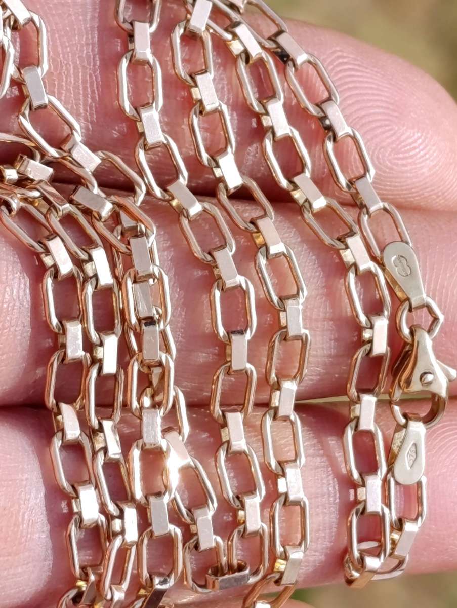 9ct Gold Vintage 4MM Paperclip Necklace