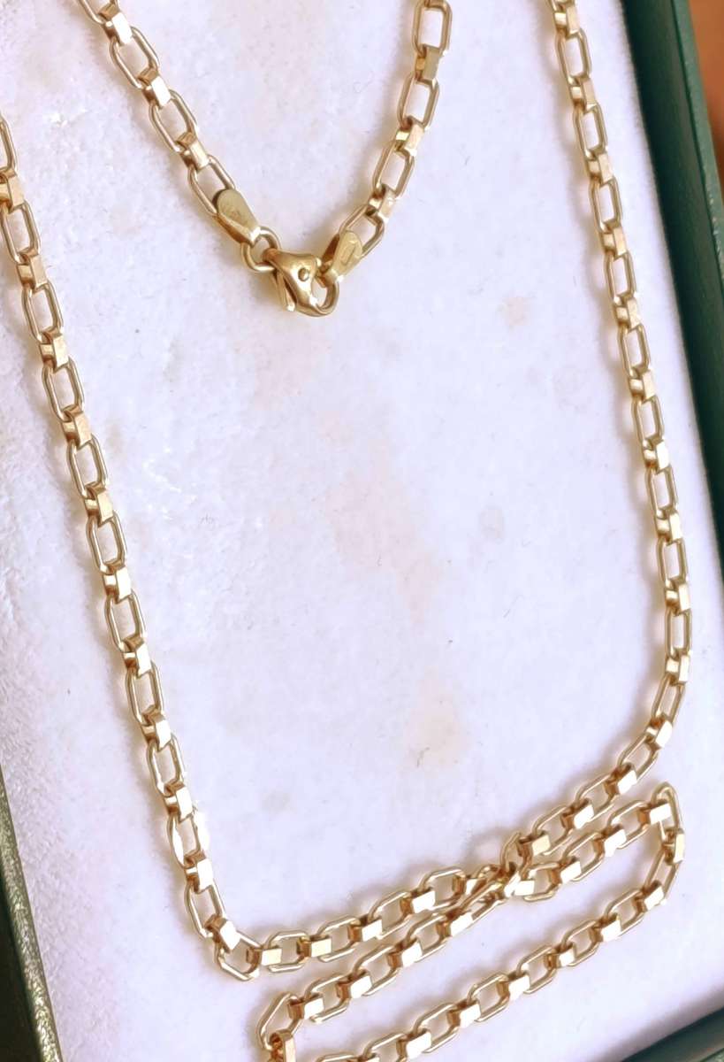 9ct Gold Vintage 4MM Paperclip Necklace
