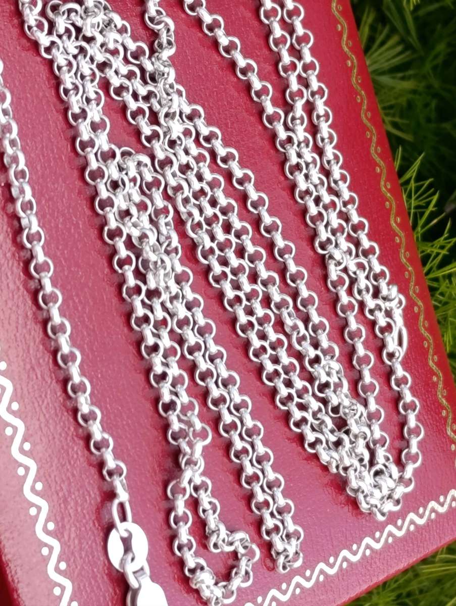 Sterling Vintage Extra Long Rolo Chain