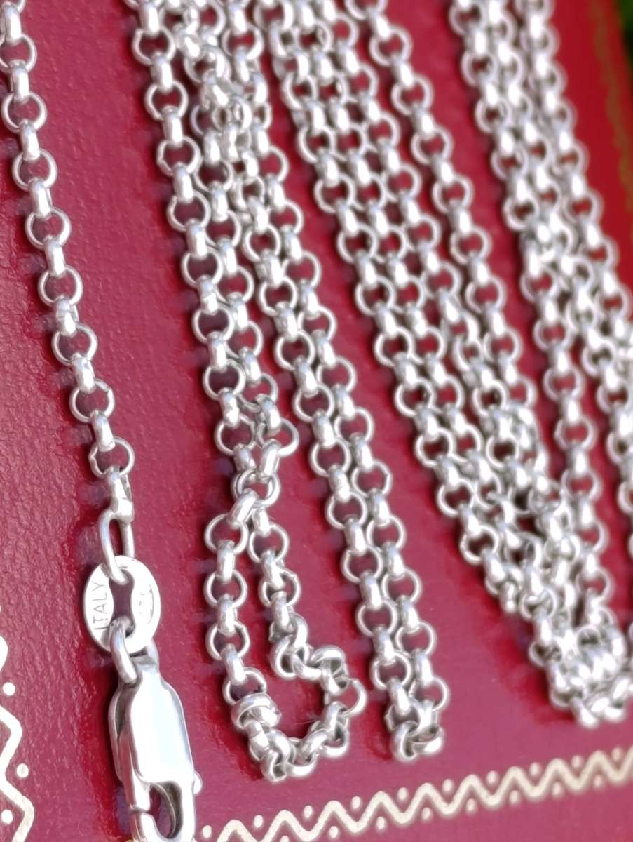 Sterling Vintage Extra Long Rolo Chain