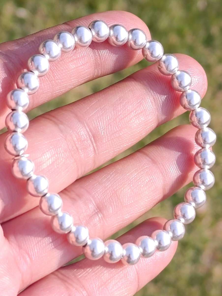 Sterling Silver Vintage Ball Bracelet