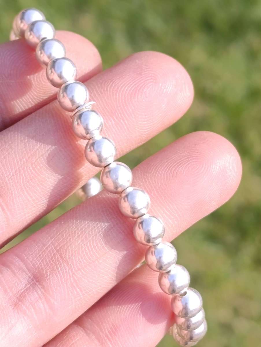 Sterling Silver Vintage Ball Bracelet
