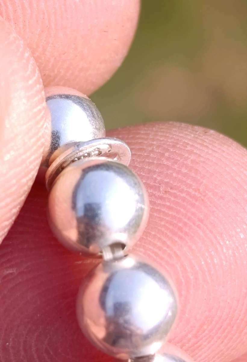 Sterling Silver Vintage Ball Bracelet