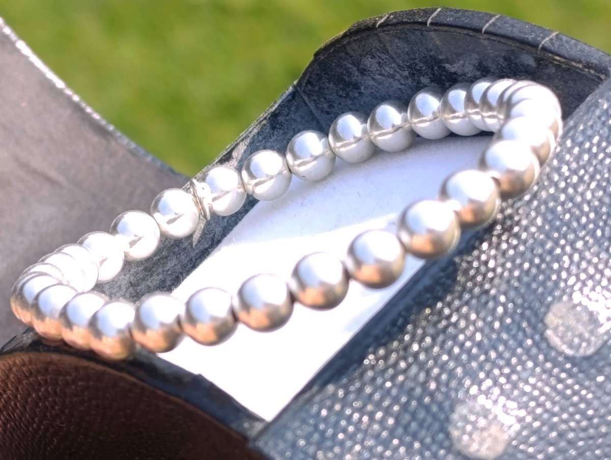 Sterling Silver Vintage Ball Bracelet