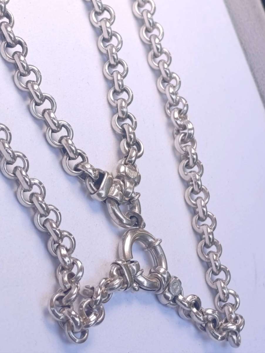 Sterling Signoretti Rolo 7mm Necklace & Bracelet Set