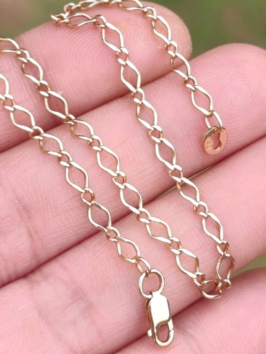 9ct Gold 3MM Bracelet For Charms