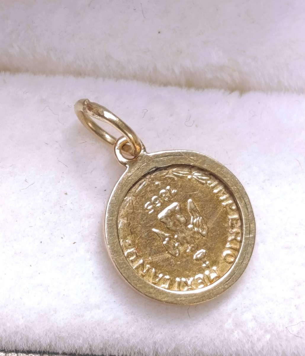 9ct Gold Maximiliano Coin Charm
