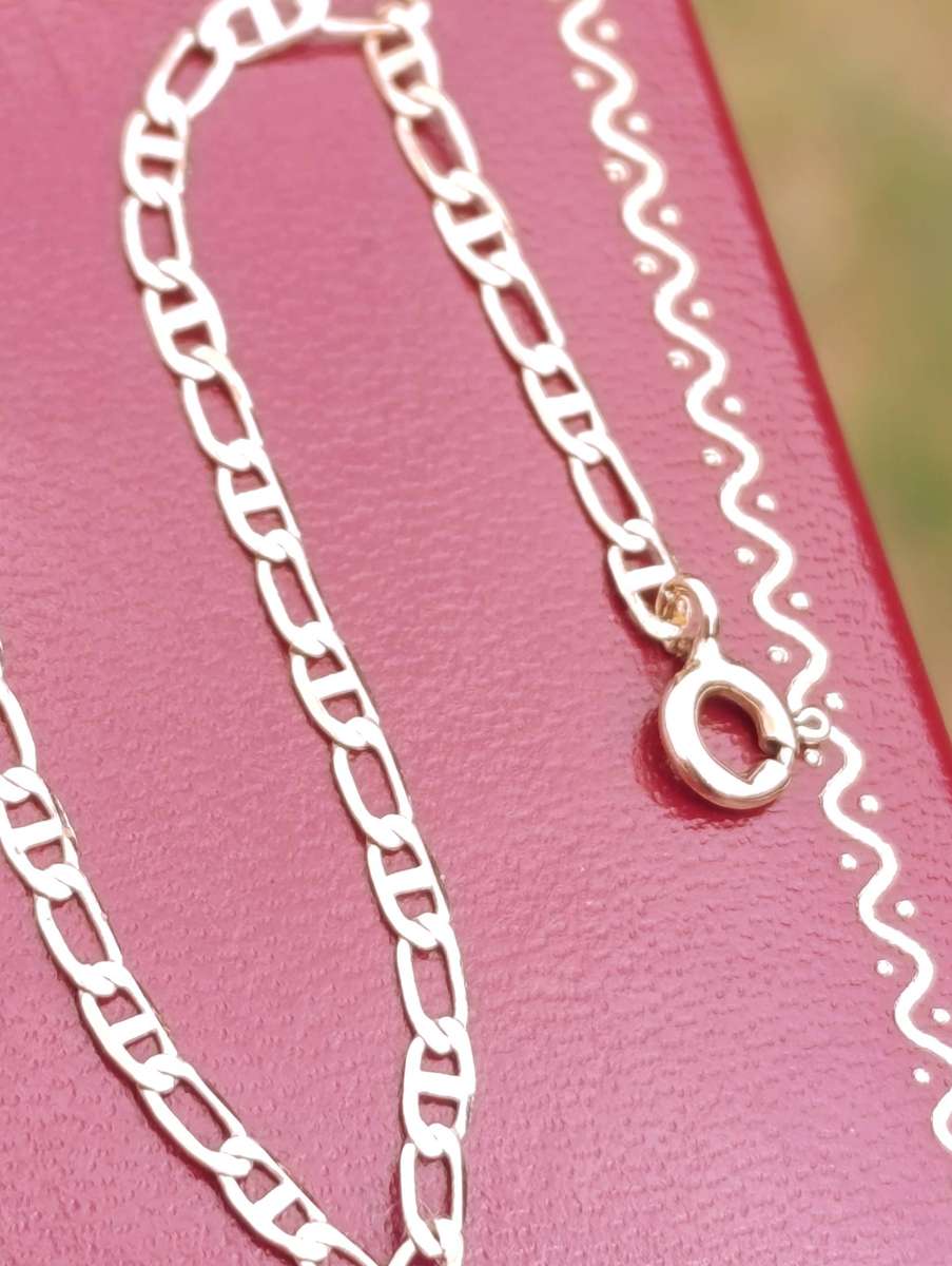 9ct Gold 2MM Anchor Link Bracelet