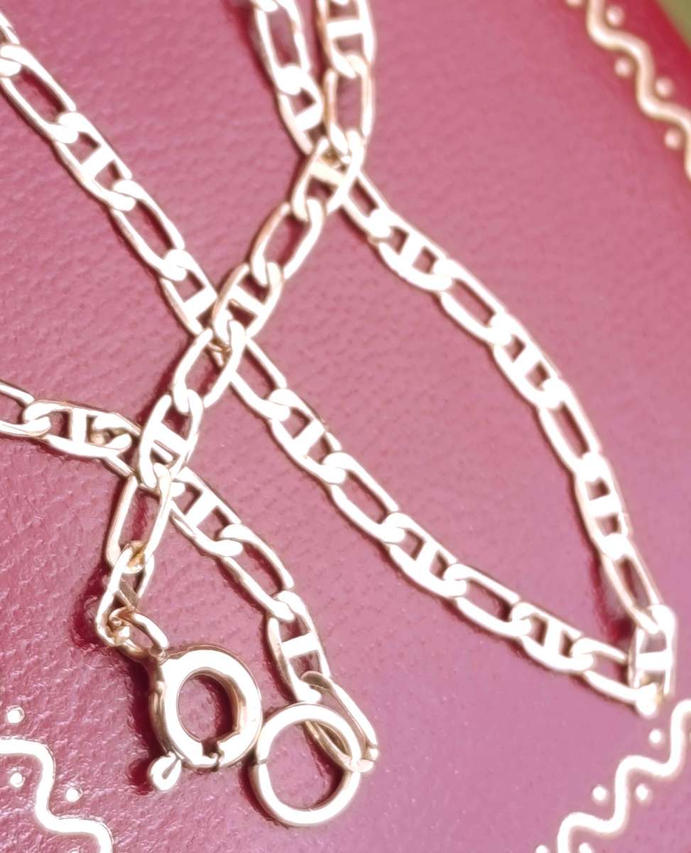 9ct Gold 2MM Anchor Link Bracelet