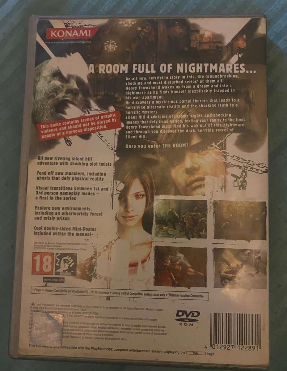 Silent Hill the Room Ps2 Pal.