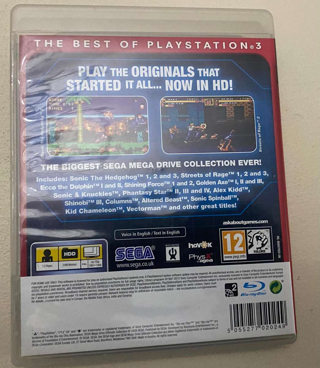 Sega mega drive collection Ps3 Pal.