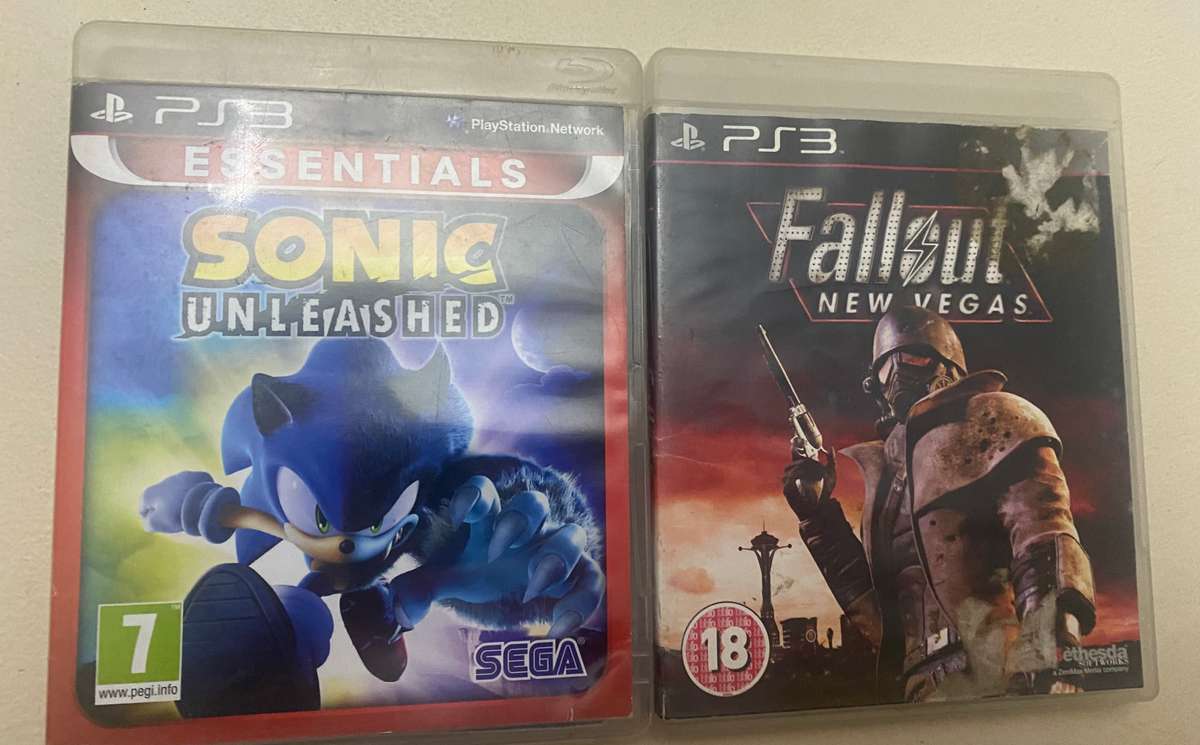 Sonic Unleashed+ Fallout New Vegas Ps3 Pal.