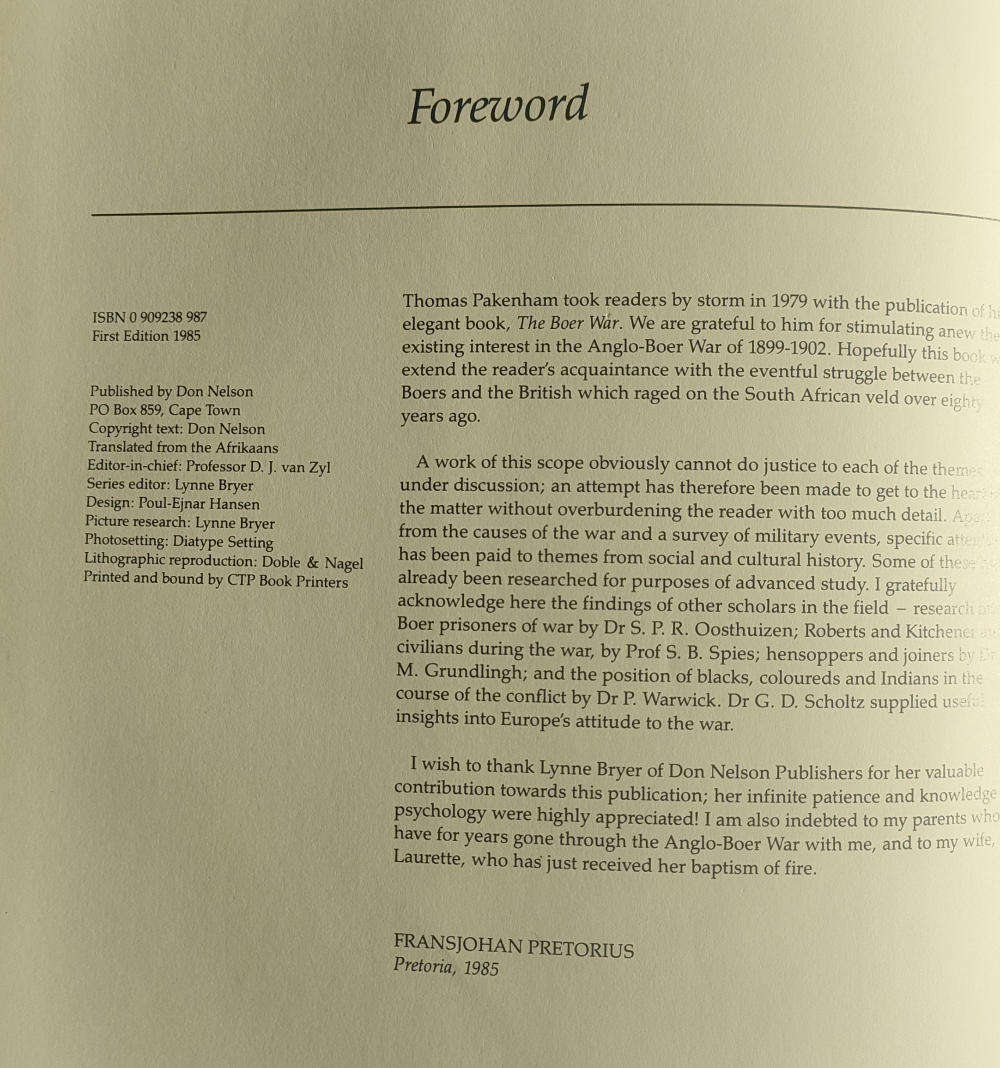 The Anglo-Boer War 1899-1902