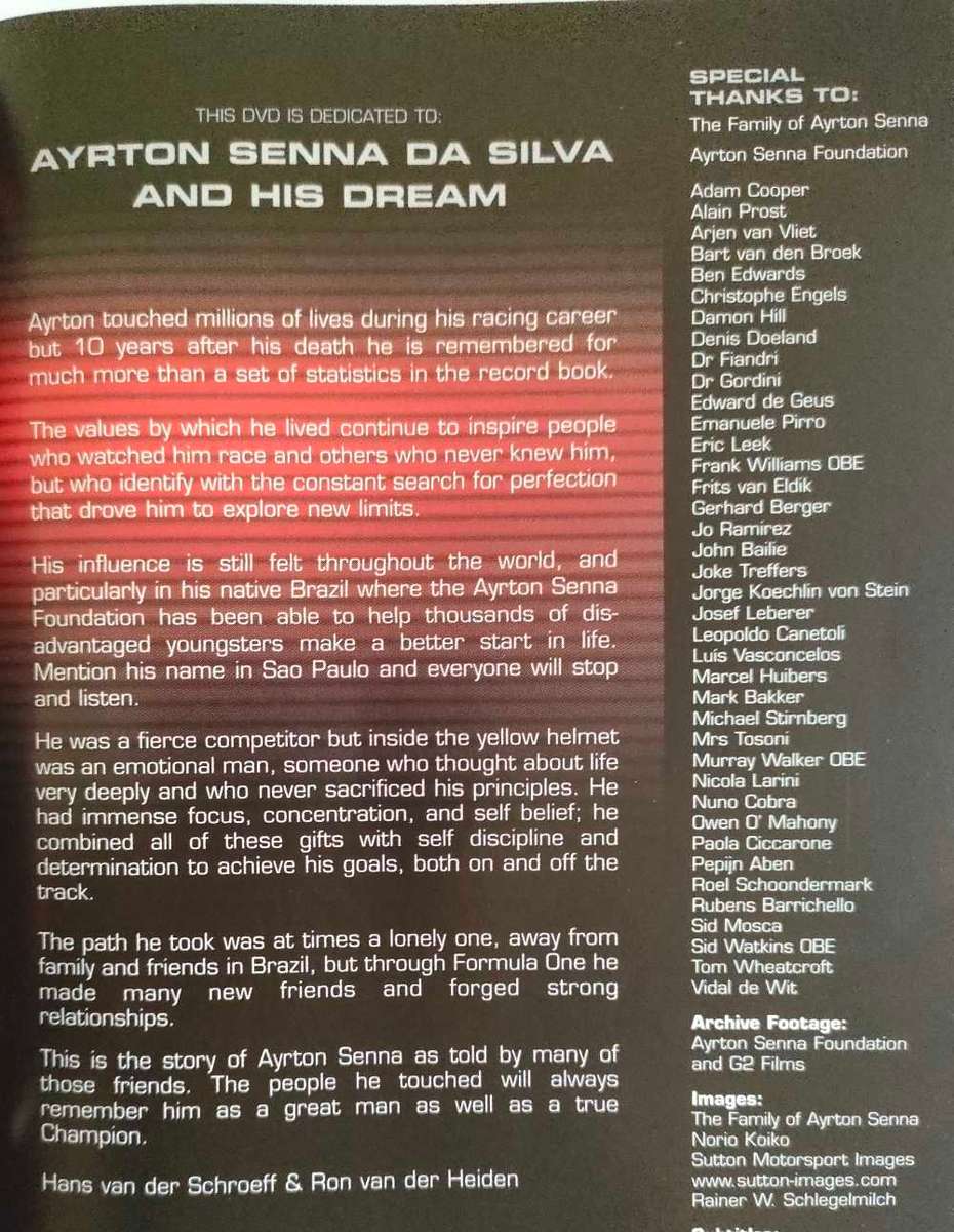 The Official Tribute to Senna