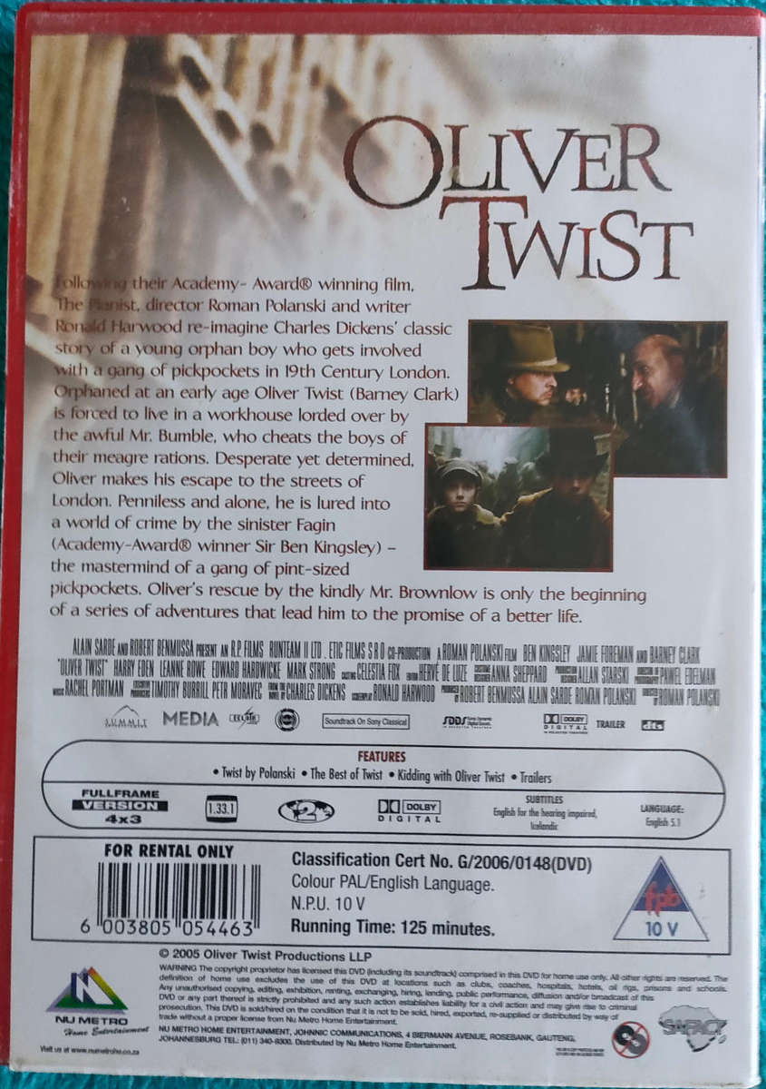 Oliver Twist DVD