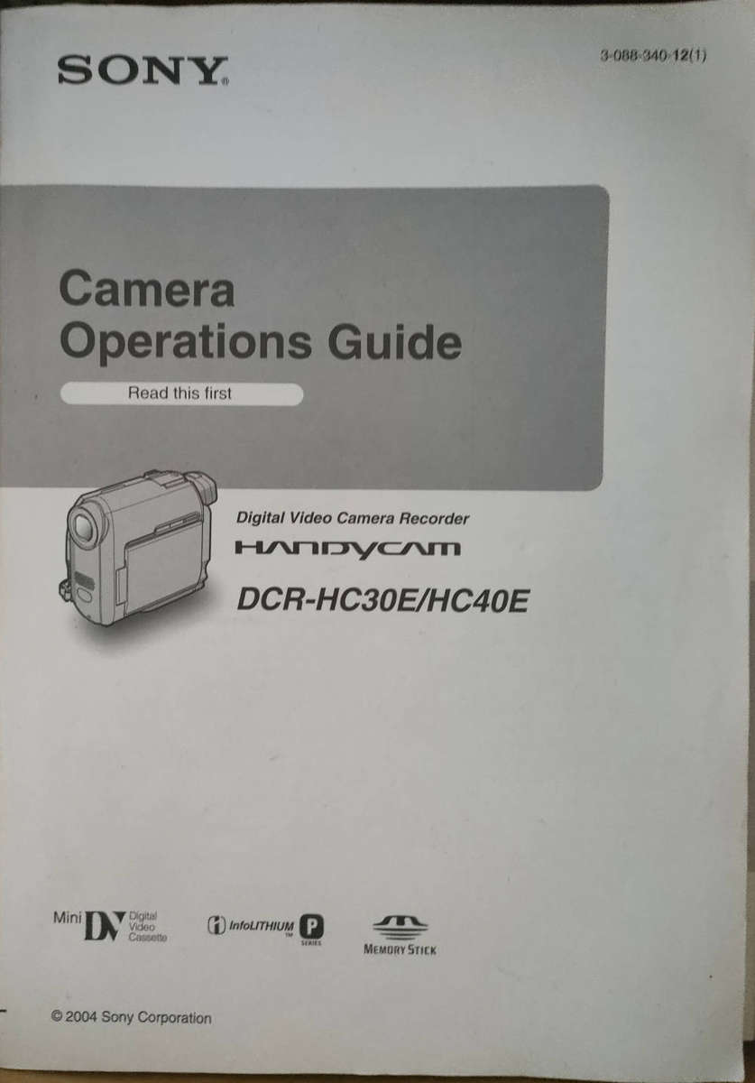 Sony Handicam Dcr - Hc30e