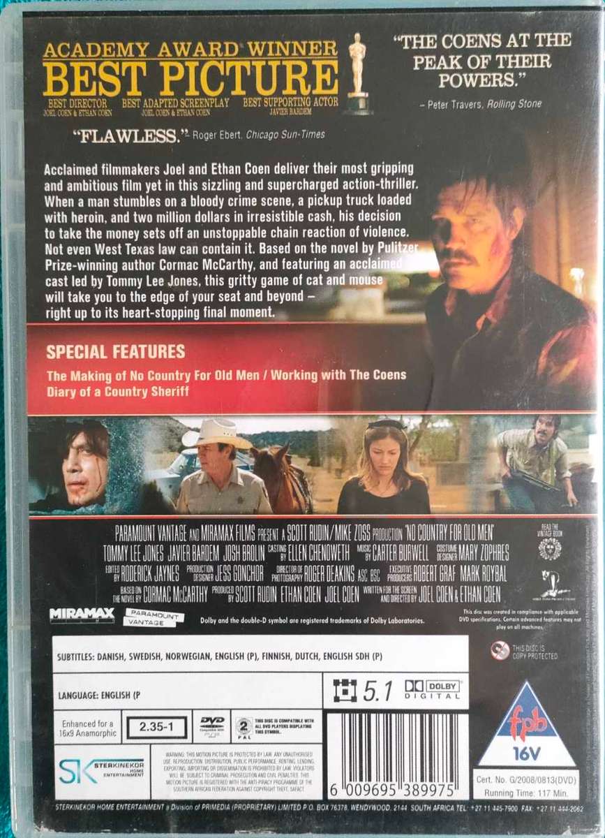 No Country for Old Men - DVD