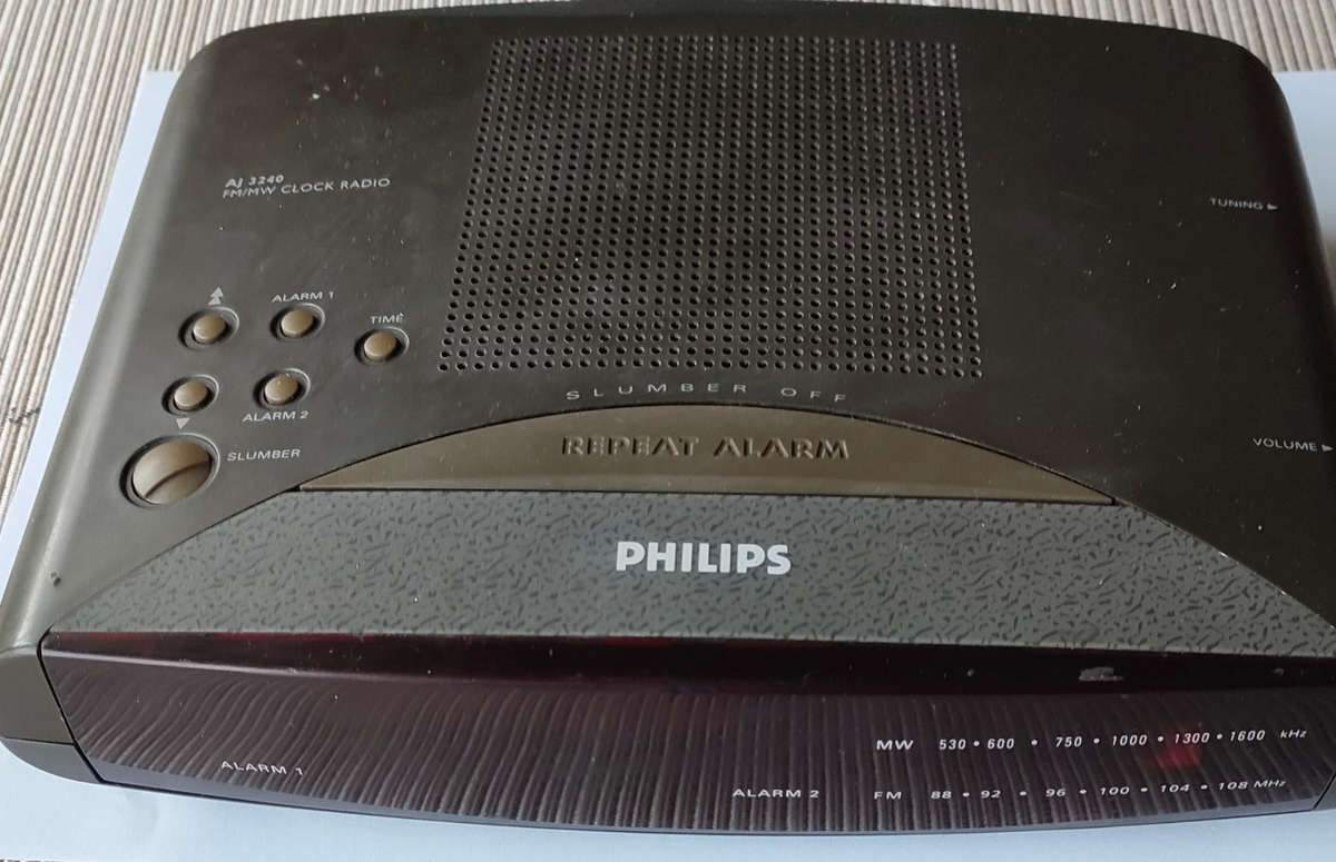 Phillips Bedside Alarm Clock Radio