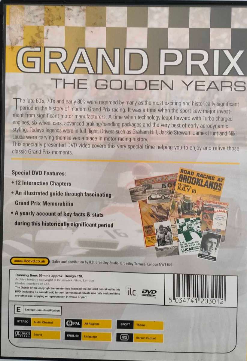 Grand Prix - The Golden Years DVD